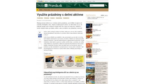 pravda.sk – 22. 12. 2015: Využite prázdniny s deťmi aktívne 