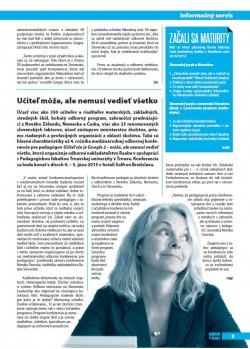 Rodina a škola – 4/2015: Učiteľ môže, ale nemusí vedieť všetko