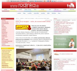 rodinka.sk – 24. 3. 2015: Učiteľ nie je Google 2 – môže, ale nemusí vedieť všetko