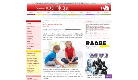 rodinka.sk – 10. 2. 2015: Hry na podporu pozornosti 