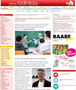 rodinka.sk – 11. 6. 2015: Učíme nesprávnu matematiku, nesprávnym spôsobom, z nesprávnych kníh