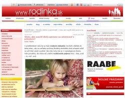 rodinka.sk – 19. 3. 2015: Viete, ako naučiť dieťa orientovať sa v priestore?