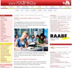 rodinka.sk – 8. 4. 2015: Všetko, čo potrebujete vedieť o Testovaní 9