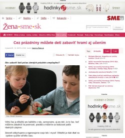 zena.sme.sk – 25. 12. 2015: Cez prázdniny môžete deti zabaviť hrami aj učením