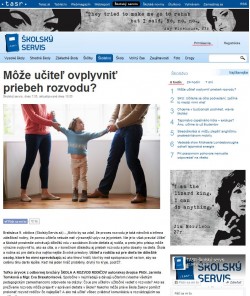 skolskyservis.sk – 9. 10. 2015: Môže učiteľ ovplyvniť priebeh rozvodu?