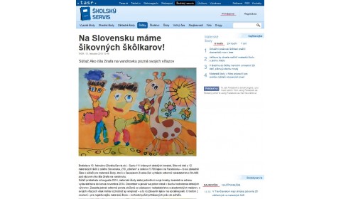 TASR – 10. 2. 2015: Na Slovensku máme šikovných škôlkarov 