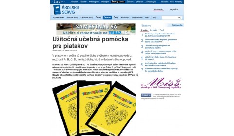 skolskyservis.sk – 28. 3. 2015: Užitočná učebná pomôcka pre piatakov 