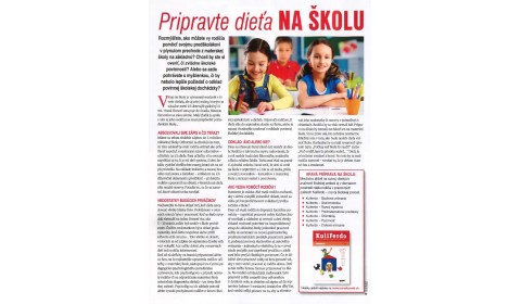 Slovenka 18/2016 – 9. 5. 2016: Pripravte dieťa na školu 