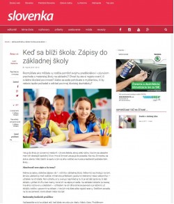zenskyweb.sk – 30. 5. 2016: Keď sa blíži škola: Zápisy do základnej školy