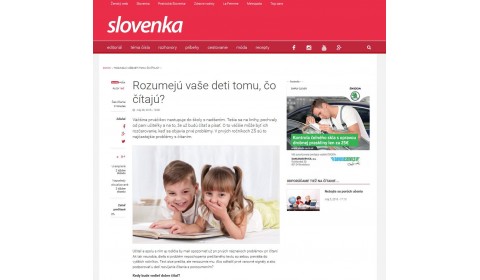 zenskyweb.sk – 28. 5. 2016: Rozumejú vaše deti tomu, čo čítajú? 