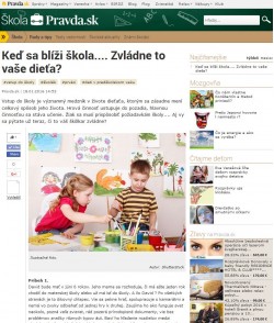 pravda.sk – 18. 1. 2016 – Keď sa blíži škola.... Zvládne to vaše dieťa?