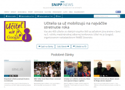 snipp.news.sk – 12. 5. 2016: Učitelia sa už mobilizujú na najväčšie stretnutie roka
