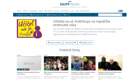 snipp.news.sk – 12. 5. 2016: Učitelia sa už mobilizujú na najväčšie stretnutie roka 