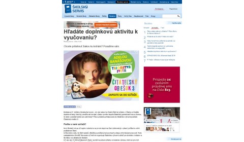 skolskyservis.sk – 27. 10. 2016: Hľadáte doplnkovú aktivitu k vyučovaniu?