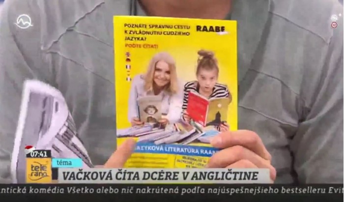 TV Markíza Teleráno – 13. 12. 2016: Zuzana Vačková číta dcére v angličtine 