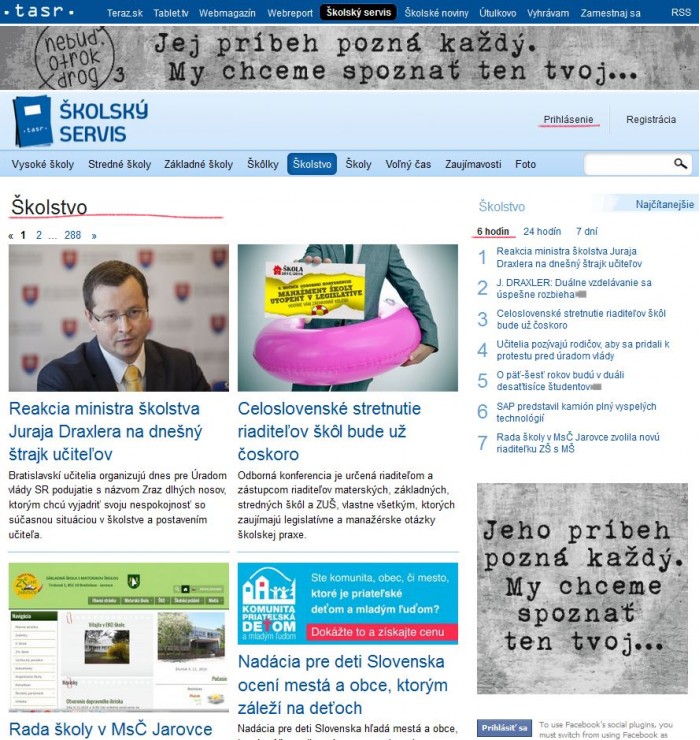 skolskyservis.sk – 5. 11. 2015: Celoslovenské stretnutie riaditeľov škôl bude už čoskoro