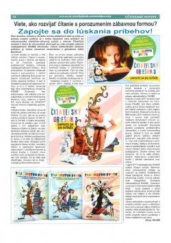 Učiteľské noviny – 10. 10. 2016: Viete, ako rozvíjať čítanie s porozumením zábavnou formou?