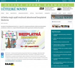 ucn.sk – 8. 8. 2016: Učitelia majú opäť možnosť absolvovať bezplatné školenia