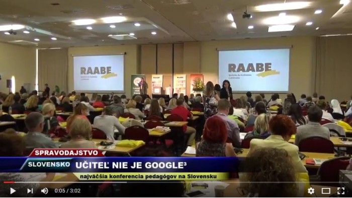TV Vega – 10. 6. 2016: Učiteľ nie je Google - najväčšia konferencia konferencia pedagógov na Slovensku 