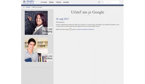 fnpv.sk – 26. 5. 2017: Učiteľ nie je Google 4 