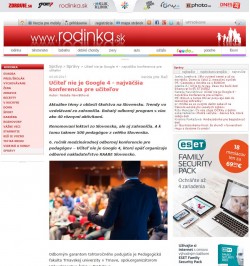 rodinka.sk – 3. 5. 2017: Učiteľ nie je Google 4 - najväčšia konferencia pre učiteľov