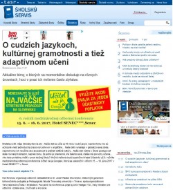skolskyservis.sk – 26. 5. 2017: O cudzích jazykoch, kultúrnej gramotnosti a tiež adaptívnom učení