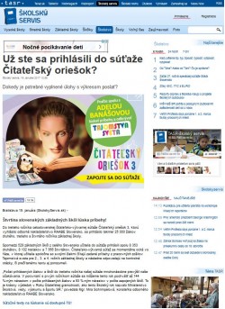 skolskyservis.sk – 19.1. 2017: Už ste sa prihlásili do súťaže Čitateľský oriešok?