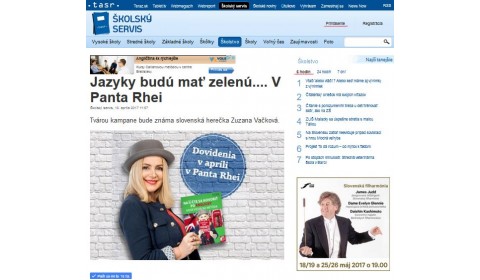 skolskyservis.sk – 18. 4. 2017: Jazyky budú mať zelenú.... V Panta Rhei 
