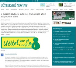 ucn.sk – 26. 5. 2017: O cudzích jazykoch, kultúrnej gramotnosti a tiež adaptívnom učení 
