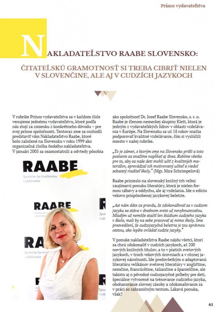 VinLit – 2. číslo, ročník 2017: Čitateľskú gramotnosť si treba cibriť nielen v slovenčine, ale aj v cudzích jazykoch